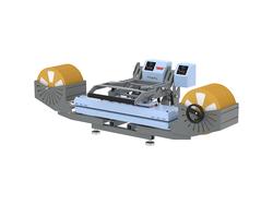 Prensa Térmica para Cordão Superior e Inferior OtterPro com Alimentador (9,8&quot; x 39,3&quot; / 25 x 100 cm, Azul) (transparente)