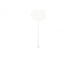 Sublimation Blanks Acrylic Drink Stirrers (4*10.5*0.4cm,Square Lace Shape)