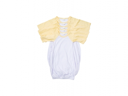 Pijama Bebé Manga Larga Raglán Talla L (Amarillo、,6-12M)
