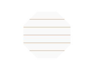 Sublimation Blanks Hexagon MDF Sign w/ Stripes (25.4*25.4*1.5cm)
