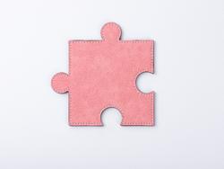 Posavasos Puzzle PU (Rosa, 12*12cm)