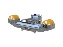 Prensa Térmica para Cordão OtterPro com Alimentador (9,8&quot; x 39,3&quot; / 25 x 100 cm, Azul Claro)