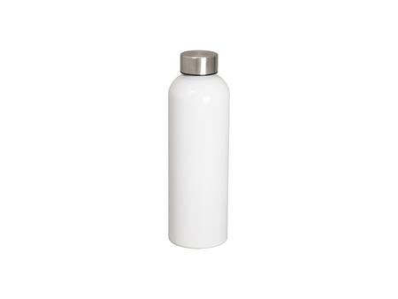 Botella deportiva de aluminio de 22 oz / 700 ml con tapa plateada (blanco)Cantidad mínima: 2000uds