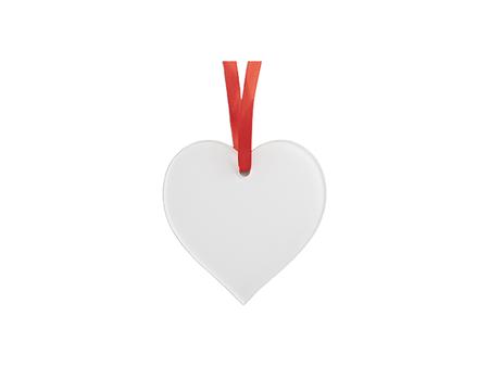 Adorno acrílico de sublimación (corazón, 7,6 * 7,6 * 0,2 cm)