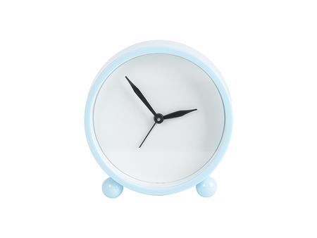 Reloj de alarma con inserción de aluminio sublimable (10,5*10,7*4cm, Azul claro)
