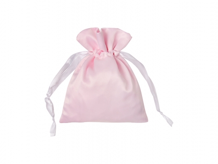 Sublimation Pink Satin Drawstring Bag(15*19cm)