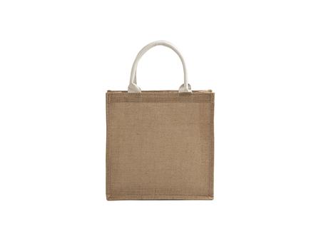 Saco de compras em linho DTF (32 x 32 x 12 cm)