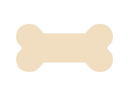 Tablero de madera en forma de hueso con rayas (25.4*12.7*1.5cm)