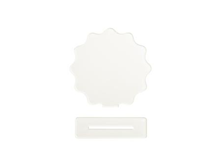 Marco de foto con base de acrílico con código QR (Forma ondulada,14.5*15*0.4cm)