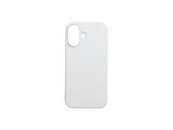 iPhone 16 Cover con insert (Rubber, blanco)
