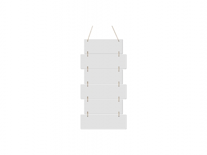 Sublimation Blanks 6 Pieces Hardboard Hanging Wall Signs (Rectangle)