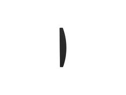 Lima de uñas de acero inoxidable sublimación (forma de media luna, 3 * 18 cm)