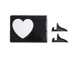 Slate with Sublimatable White Heart Patch (15*20cm/5.9&quot;*7.9&quot;)
