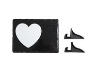 Slate with Sublimatable White Heart Patch (15*20cm/5.9"*7.9")